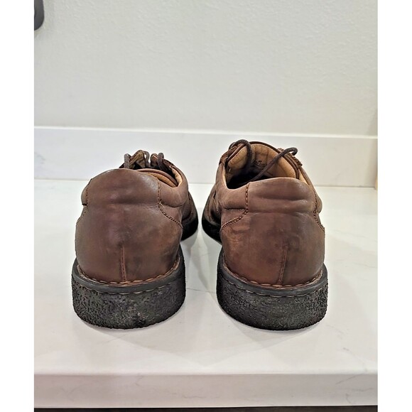 Born Derby Brown Suede Leather Oxford Shoes Mens 12 Dress Casual Comfort Lace Up - Picture 4 of 9